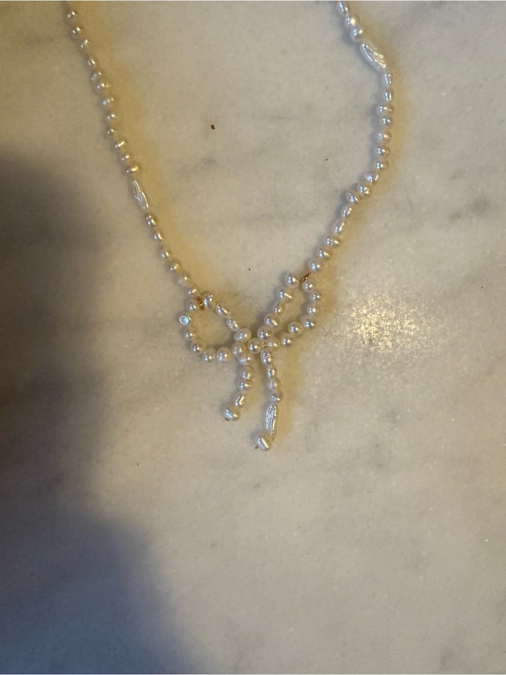 J.Crew Freshwater Pearl Bow Necklace - Picture 3 of 3